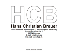 Tablet Screenshot of hcb.de
